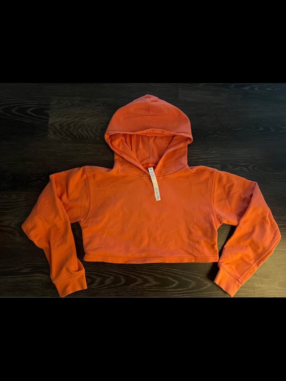 Lululemon Cropped Orange Hoodie - Cozy Pullover Hood